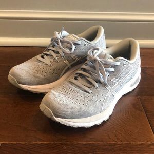 Grey ASICS tennis shoes!!
